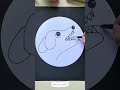 easy way to draw a dog with your fingers #artwork #easydrawing #drawing #stepbystep #sketch #art