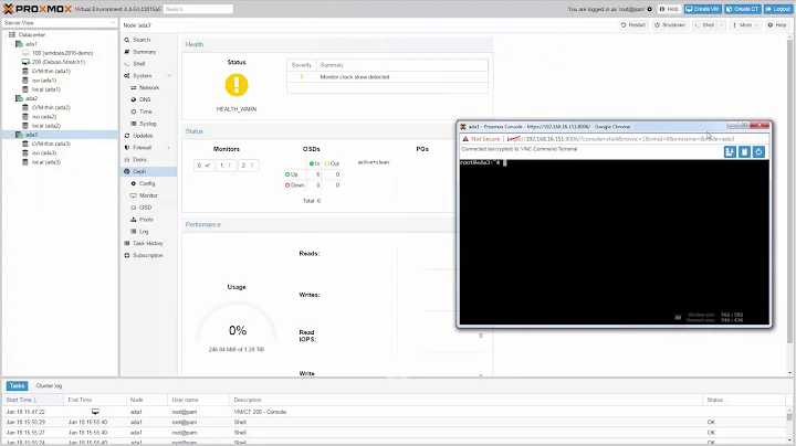 Install Ceph Server on Proxmox VE