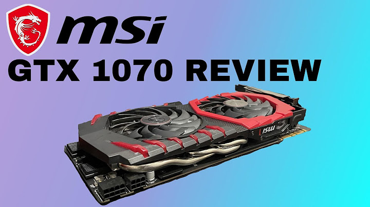 Msi gtx 1070 gamingx review tech