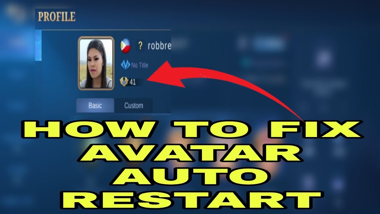 How To Fix Avatar Auto Restart Mobile Legend | Quick And Easy