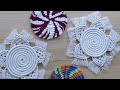 Round Macrame Coasters | Sunny Flower Pattern | Table Decoration Ideas