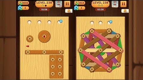 Screw Puzzle: Wood Nut & Bolt - Level 238