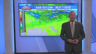 Few showers, but mostly dry