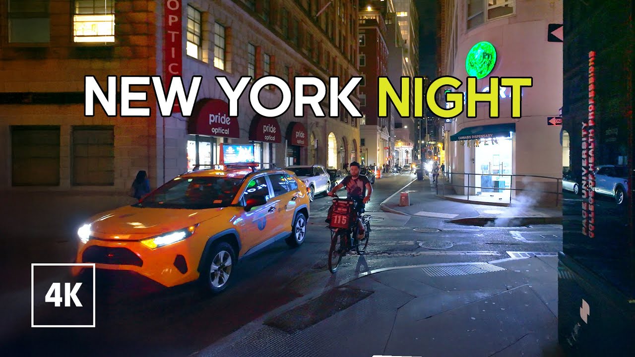 New York, Amerika Serikat | Jelajah Kota Malam 4K | 3 Sep 2025