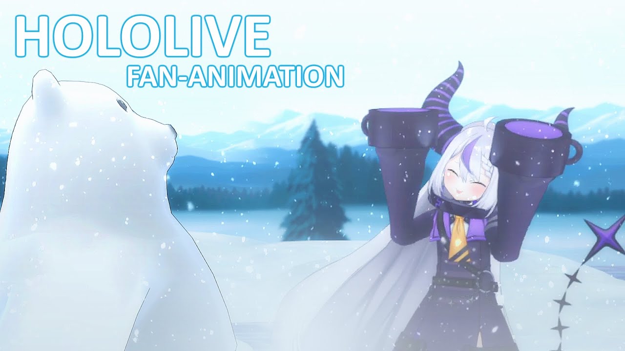 Laplus Gets Chased By A Polar Bear【Hololive Fan Anime】