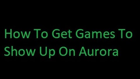 (Xbox 360) How To Scan For Games So They Show Up On Aurora (RGH/JTAG)