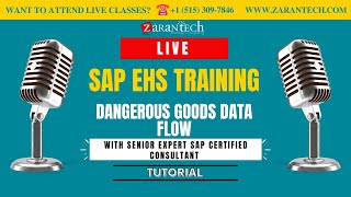 LIVE | Dangerous Goods Data Flow | SAP EHS Training | ZaranTech screenshot 5