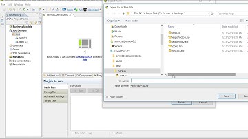 Talend export job to zip