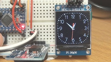 Analog Watch/Clock with regular AVR Arduino, ST7789 IPS and DS1307/DS3231 RTC