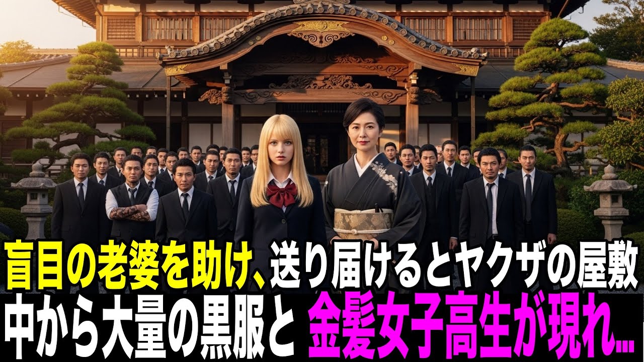 盲目の老婆を助け、送り届けるとヤクザの屋敷、中から大量の黒服と、同級生のヤンキー女子高生が現れた