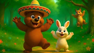 Să ne distrăm cu Domnul Urs🐻 Mâinile sus, hai-hai! Cantecel educativ pentru copii | Cip-Cirip