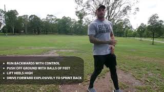 Improve your efficiency with this classic backward-forward running drill.