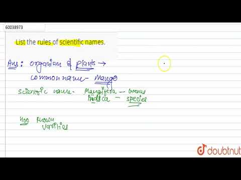List the rules of scientific names. | 11 | THE LIVING WORLD | BIOLOGY | PRADEEP | Doubtnut
