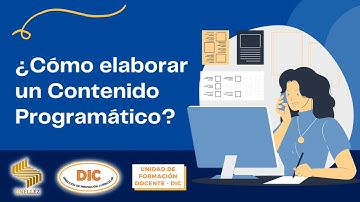 ¿Cómo elaborar un contenido programático? Formato DIC RED - 02 UNELLEZ