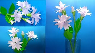 How to make beautiful paper Jasmine flowers | Paper Flowers |Jarine's Crafty Creation