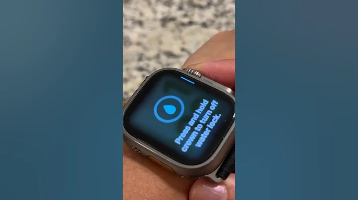 Ejecting Water 💧 from Apple Watch Ultra