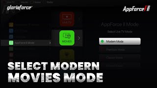 How To Select Modern Movies Mode || Appforce II || GloriaForce || Android TV Box screenshot 5