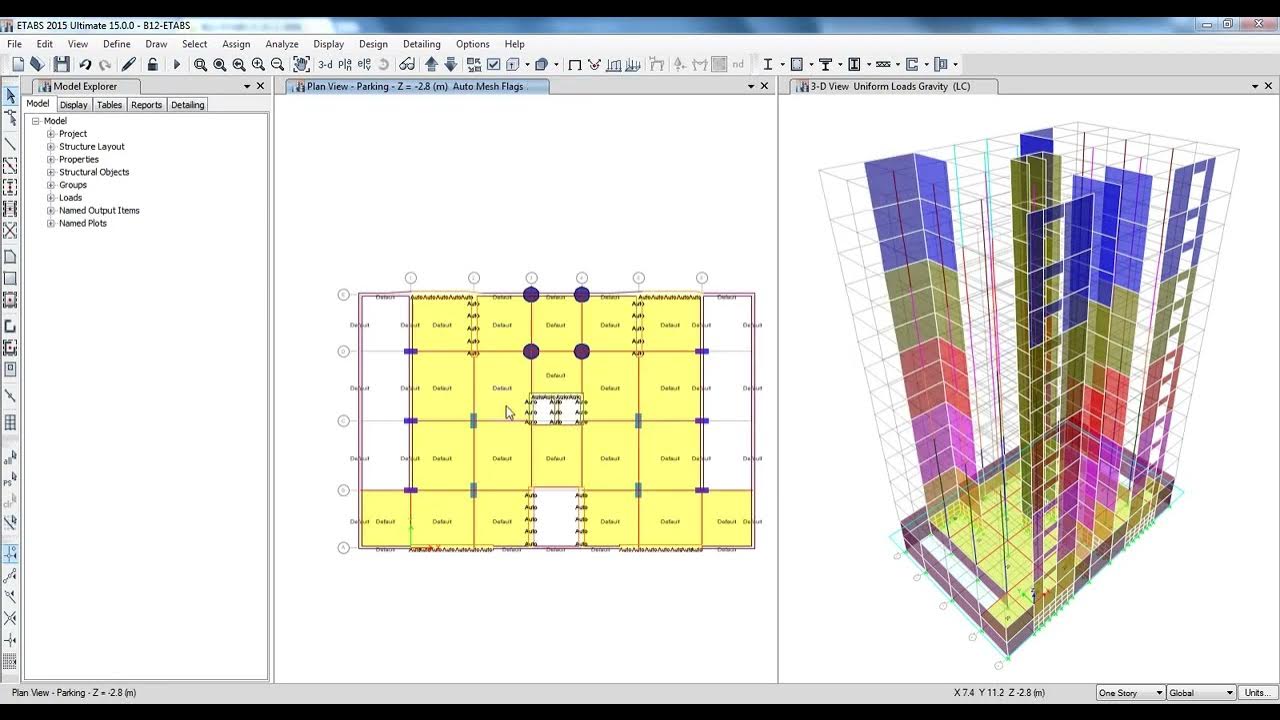 35 ETABS Mesh of Slabs 1 YouTube