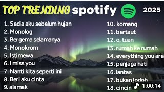 Top Trending Spotify 2025 Sedia Aku Sebelum Hujan Lagu Cafe Terbaik 
