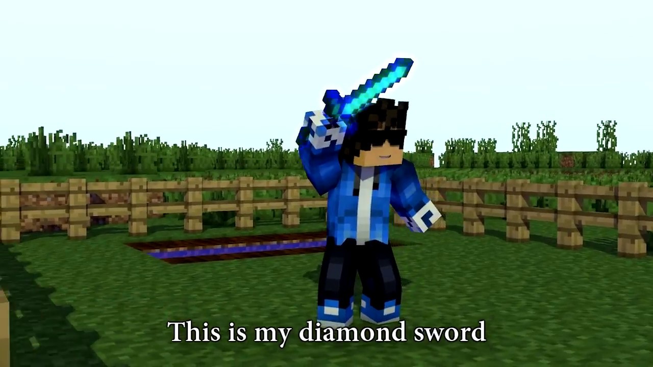 Diamond Sword Minecraft Parody Of Demons Remastered