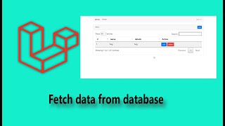 Fetch data from database