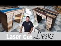 Making LASER CUT DESKS with my Laguna EX 150 Watt Laser Cutter