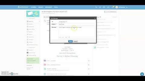 Schoology - Email Communication with Whole Course/Individual Students