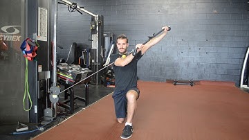Cable - Split Stance Diagonal Chop Up