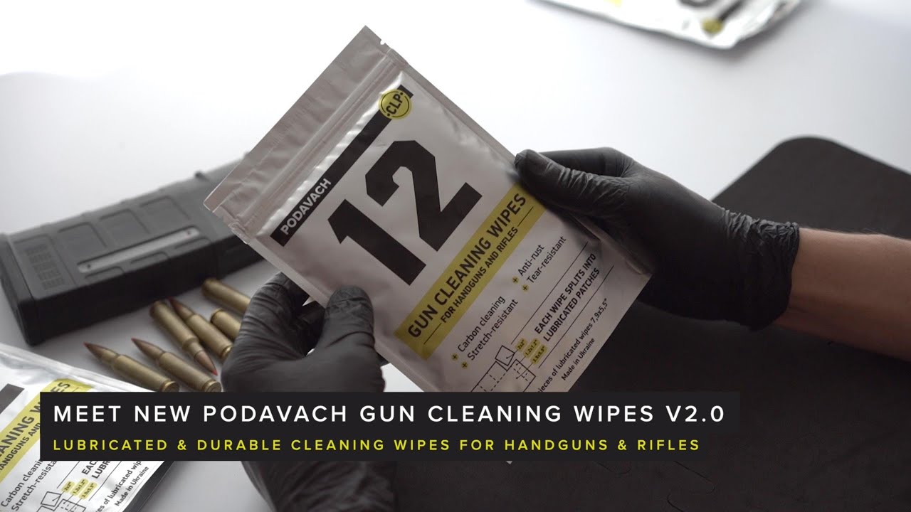 Podavach Gun Cleaning Wipes for Handguns and Rifles YouTube