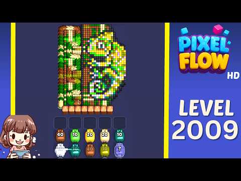 Pixel Flow Level 2009 Solution Walkthrough