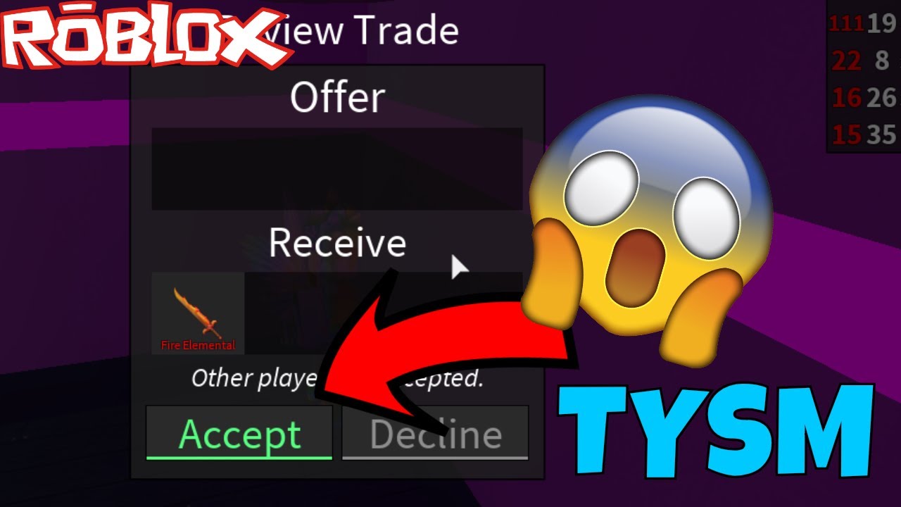GETTING A FIRE ELEMENTAL FOR FREE! *23-24 EXOTICS GAINED* (ROBLOX ASSASSIN BEST GIFTS TRADES EVER!!)