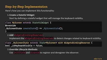 How to Hide BottomNavigationBar in Flutter When Keyboard is Open