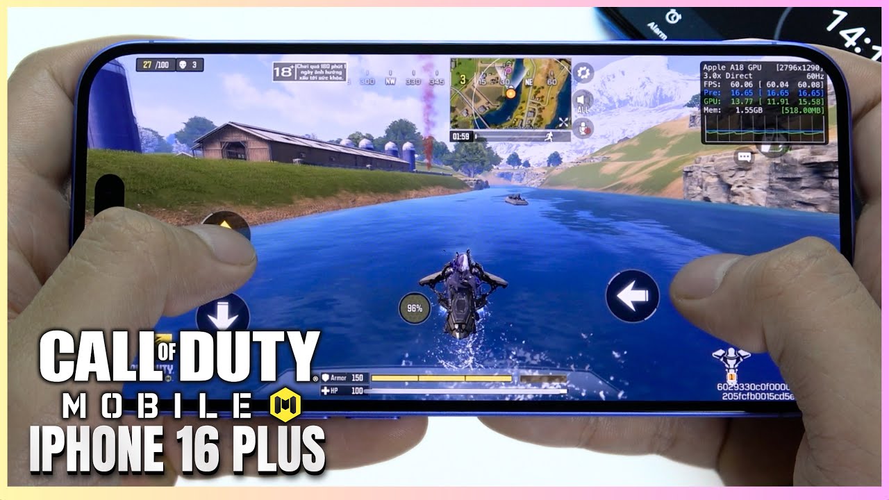 Iphone Cod's iPhone 16 Plus Call of Duty Mobile Gaming test CODM | Apple A18 - YouTube