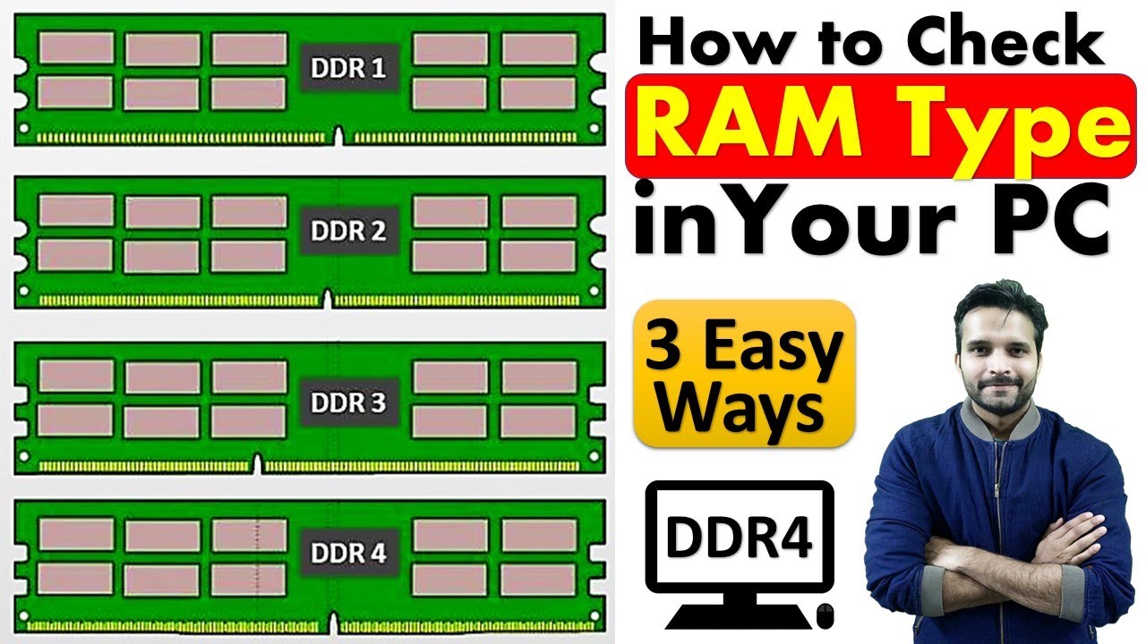 3 Ways to Check RAM Type is DDR , DDR2, DDR3 or DDR4 in Windows PC | in Hindi - YouTube