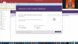 Project 1a  Creating a new contacts database using a template