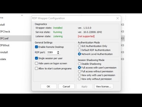 Windows 11 Multi Remote Desktop/Not Support Error/Remote Desktop/RDP Services