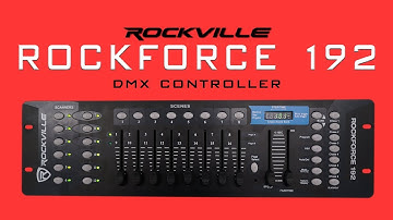 How to Program DMX lights - SCENES CHASES & BANKS w Rockville ROCKFORCE 192