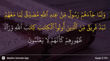 سوره بقره آیه 101