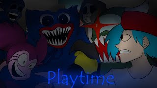 Playtime but Every Turn a Different Character Sings (FNF Animation)