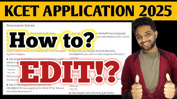 How to EDIT details in KCET application form 2025? | EDUcare Karnataka