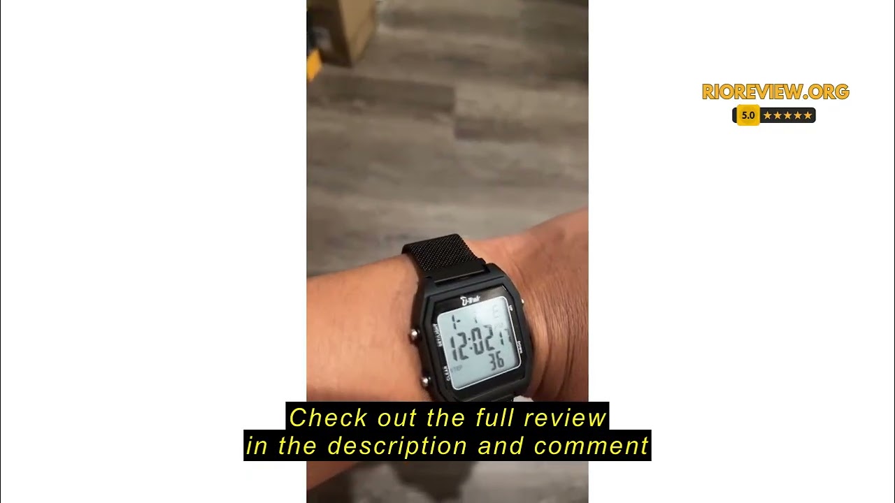 Review U-Trak 3D Pedometer Watches for Walking, Simple Step Counter Watches with Magnetic Watch Band