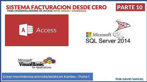 Parte 10 Sistema de facturación en Access + VBA + SQL Server