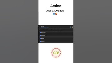AIEEE 2002 pyq amine organic chemistry neet jee question #neet #jeeadvance #jeemain #jee #aipmt