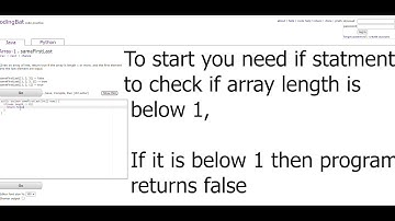 sameFirstLast - Java CodingBat Array-1