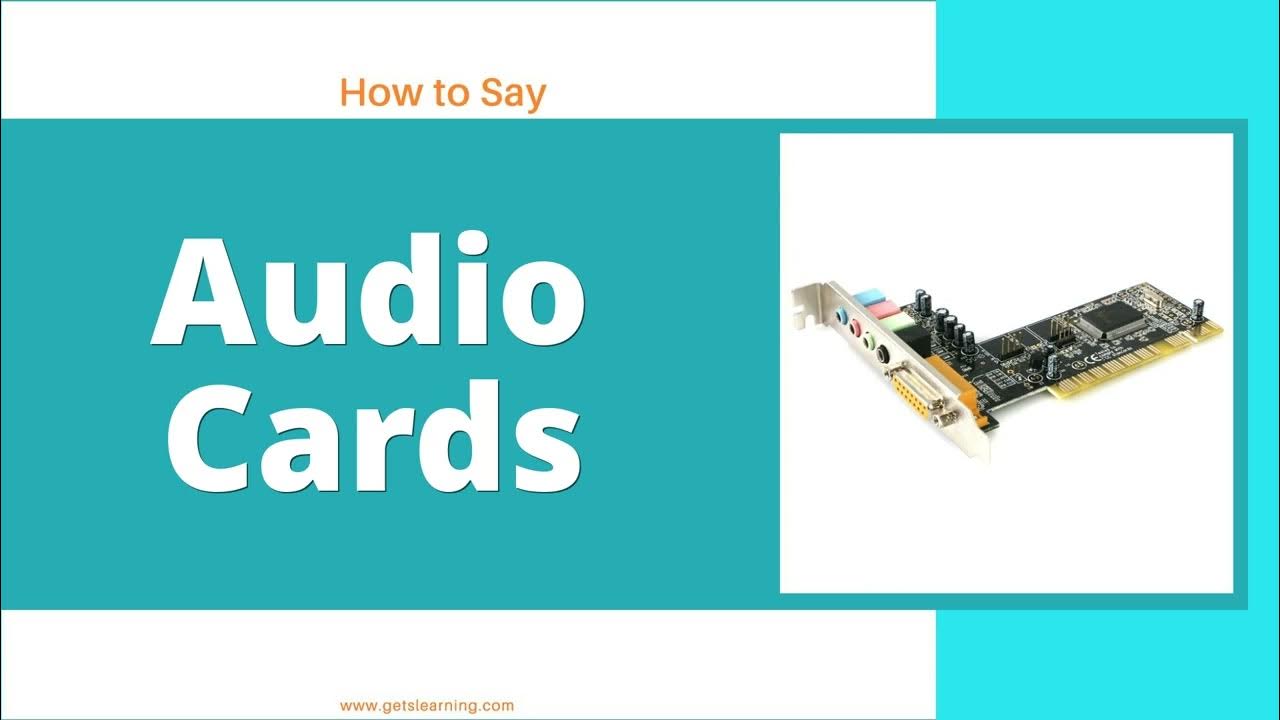 How to Say Audio Cards in British accent YouTube