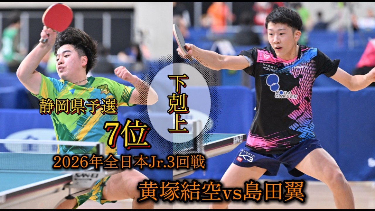 県予選7位の下剋上！大波乱のJr.３回戦 黄塚結空vs島田翼　2026年全日本