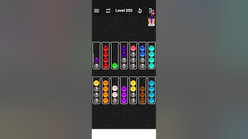 Level 355 of Bubble Sort Color Puzzle