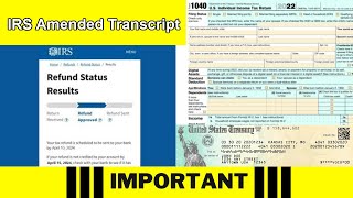 IRS What Happens After Code 977 on Amended Return Transcript