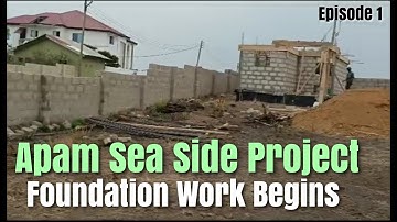 Building In Ghana 🇬🇭 | 3-Bedroom House  Construction | Foundation Excavation and Blocks Laying