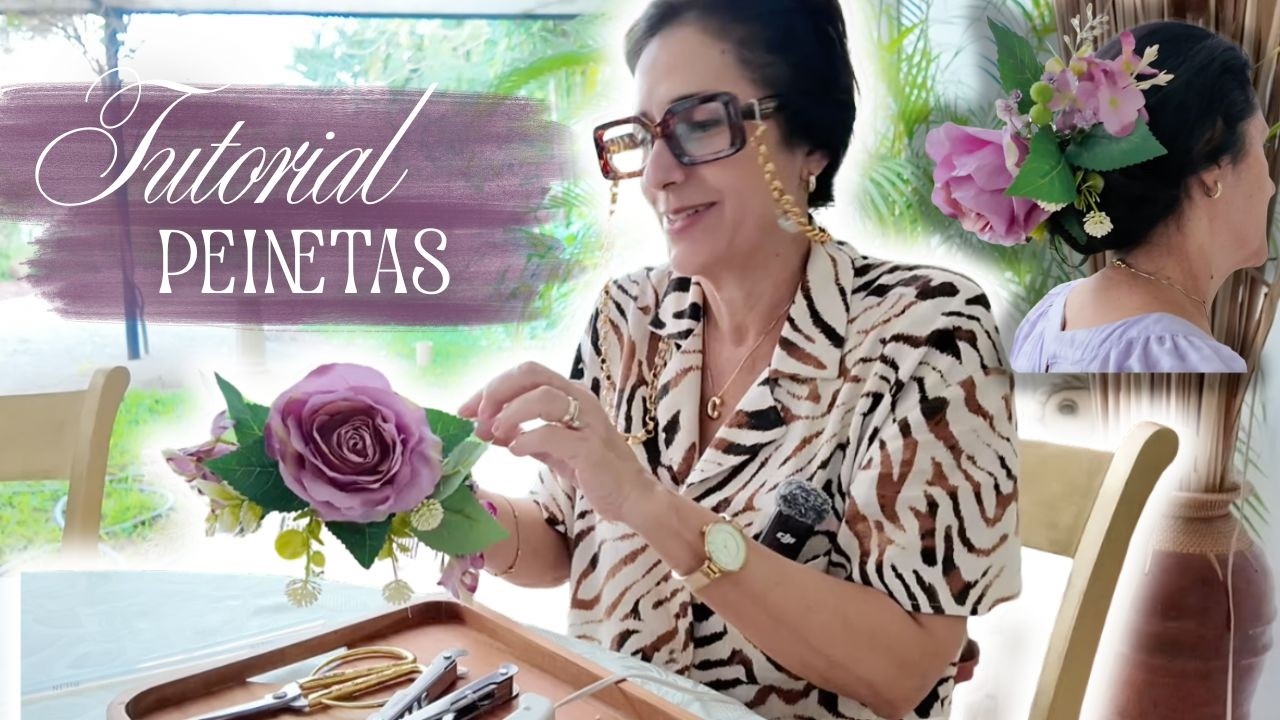 ❤️TUTORIAL de PEINETAS de Flores para combinar con tus OUTFITS